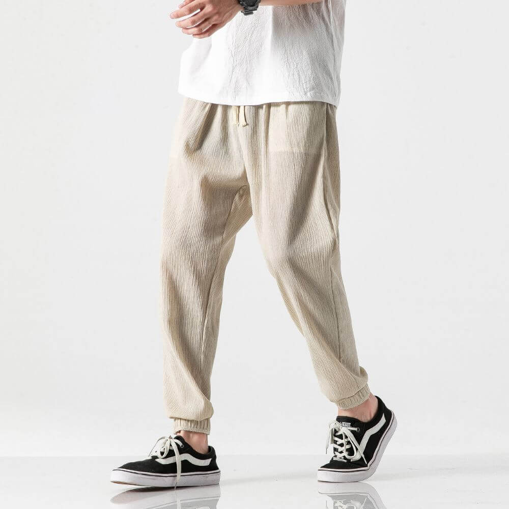 PANTALONI COMFORT JAPAN IN LINO