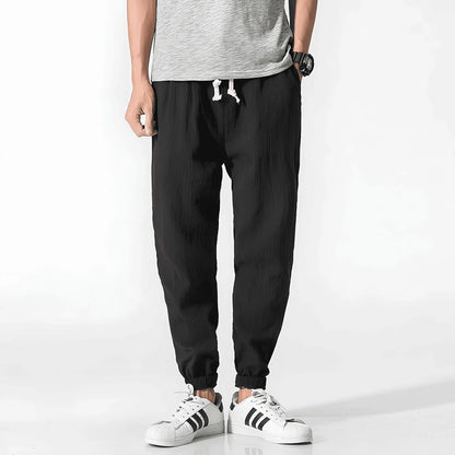 PANTALONI COMFORT JAPAN IN LINO