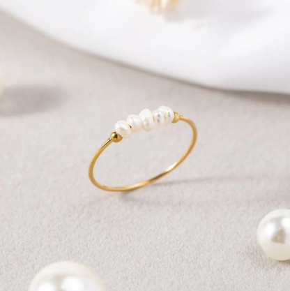 ANELLO CON PERLE D'ACQUA DOLCE