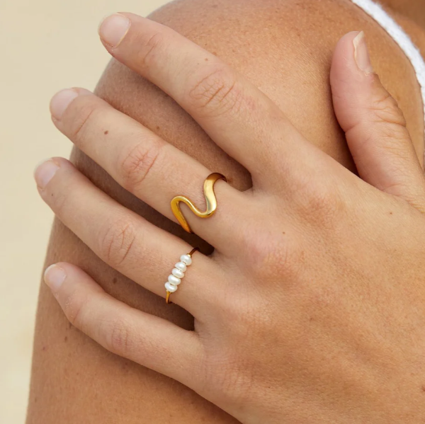 ANELLO CON PERLE D'ACQUA DOLCE