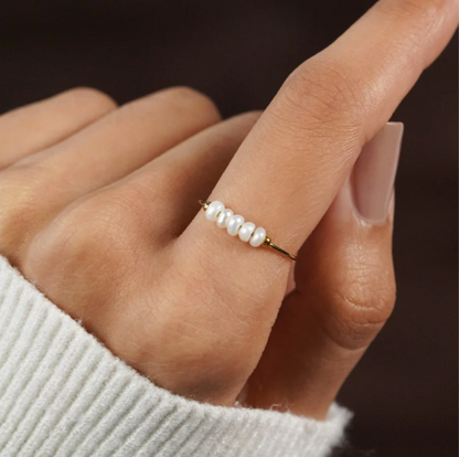 ANELLO CON PERLE D'ACQUA DOLCE