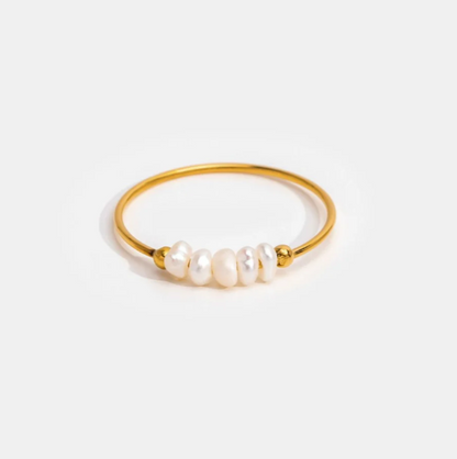 ANELLO CON PERLE D'ACQUA DOLCE