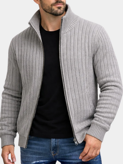 CARDIGAN CLASSICO ELEGANTE CON ZIP