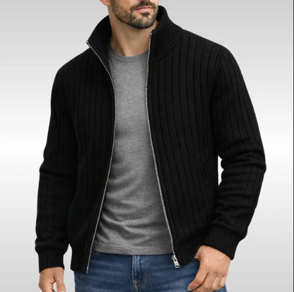 CARDIGAN CLASSICO ELEGANTE CON ZIP